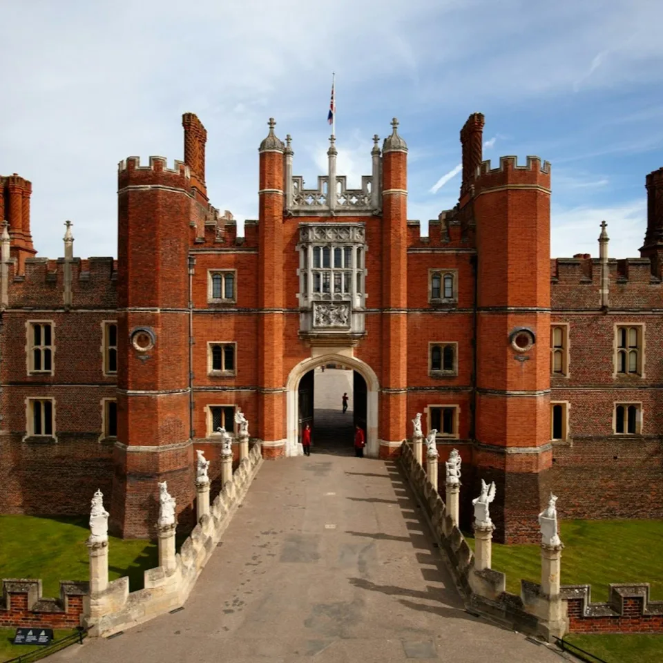 Das Tudor-Torhaus von Hampton Court Palace